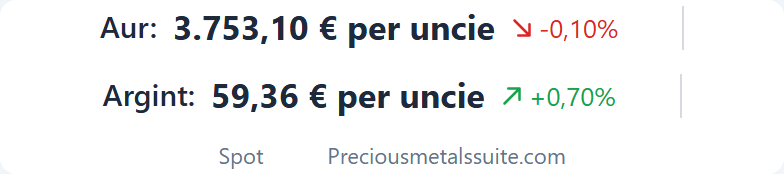 Bandă prețuri Modul 