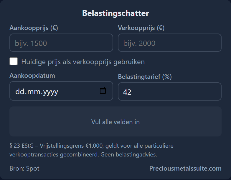 Belastingschatting Module 