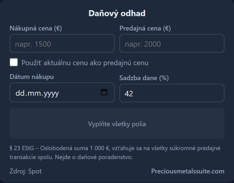 Daňový odhad Modul 