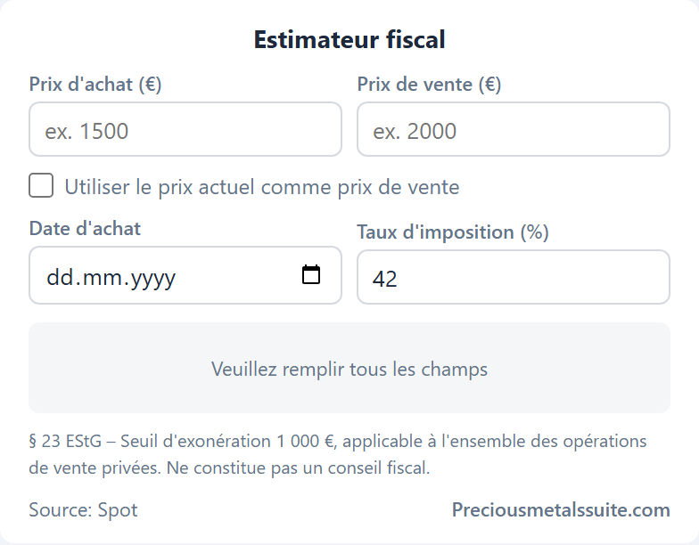 Estimateur fiscal Module 