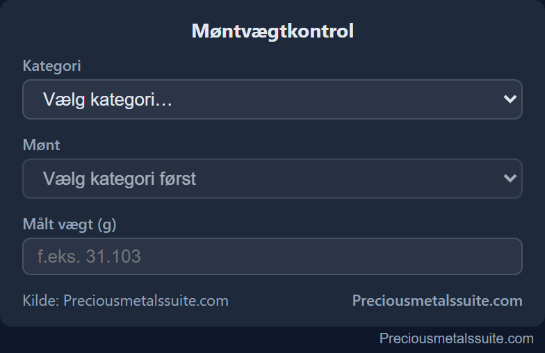 Møntvægt  modul