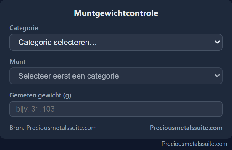Muntgewicht Module 