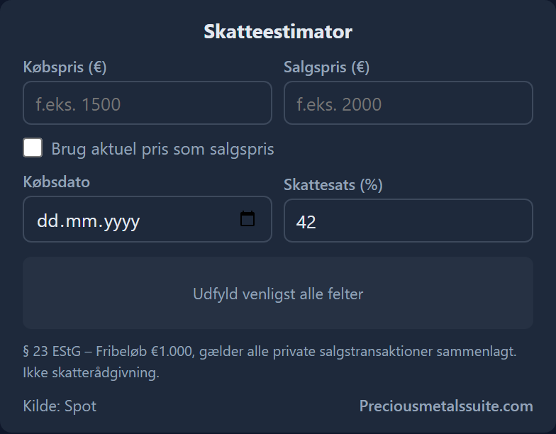 Skatteberegner  modul