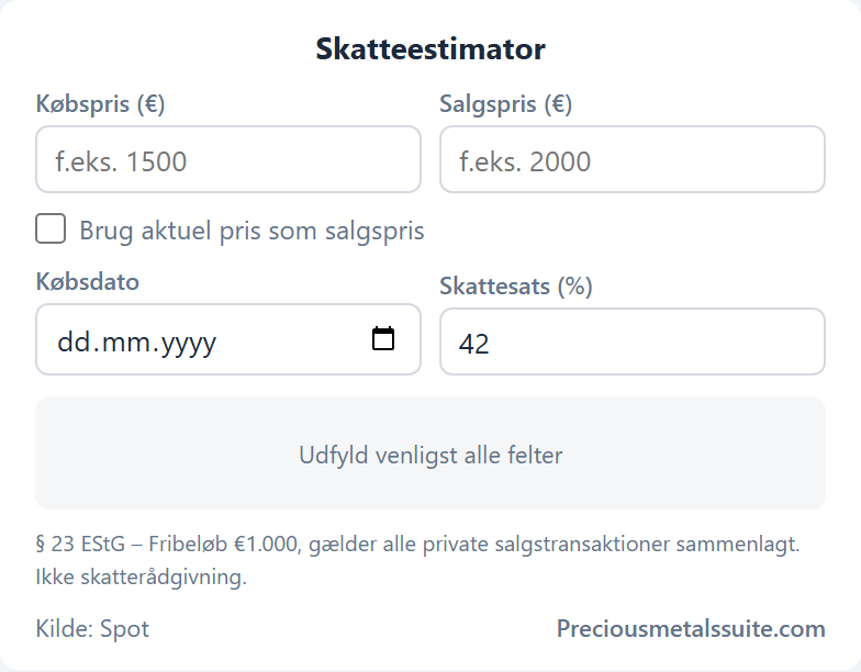 Skatteberegner  modul