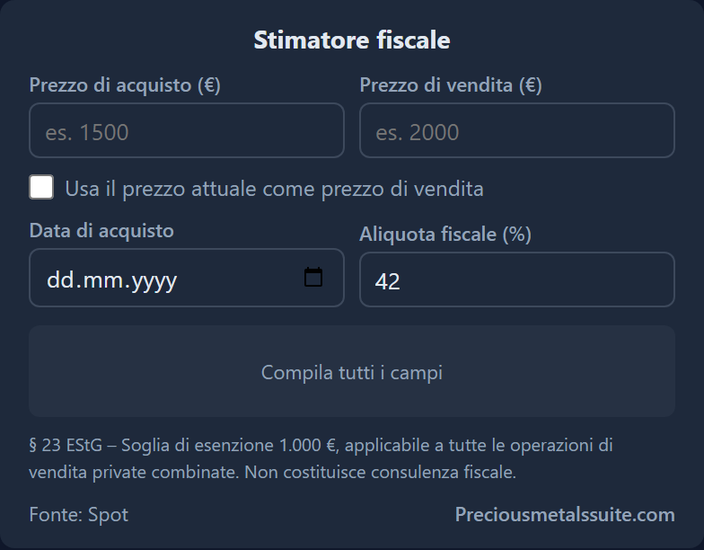 Calcolo Fiscale Modulo 