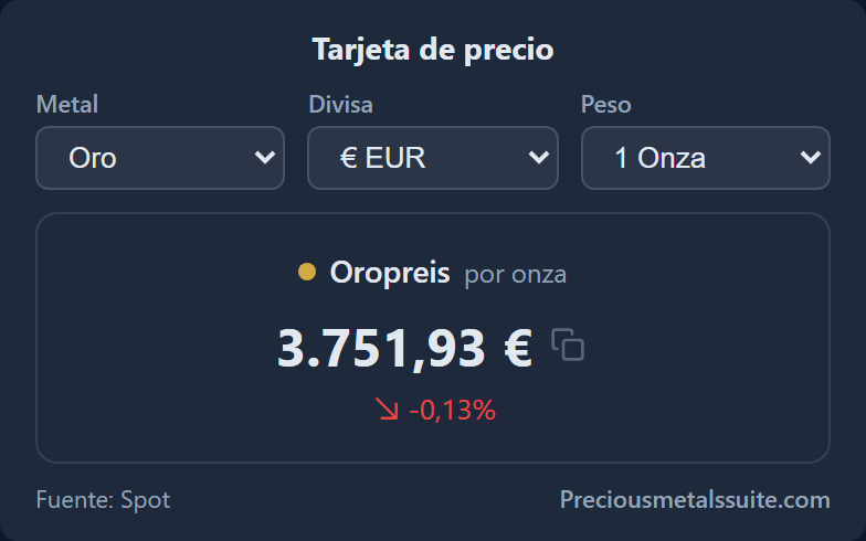 Tarjeta de Precio Módulo 