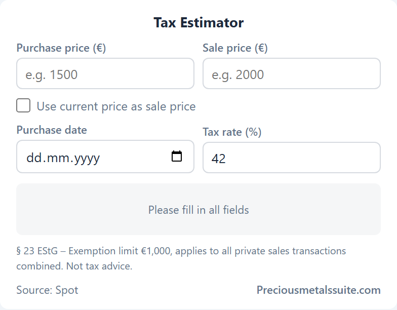 Tax Estimator  module