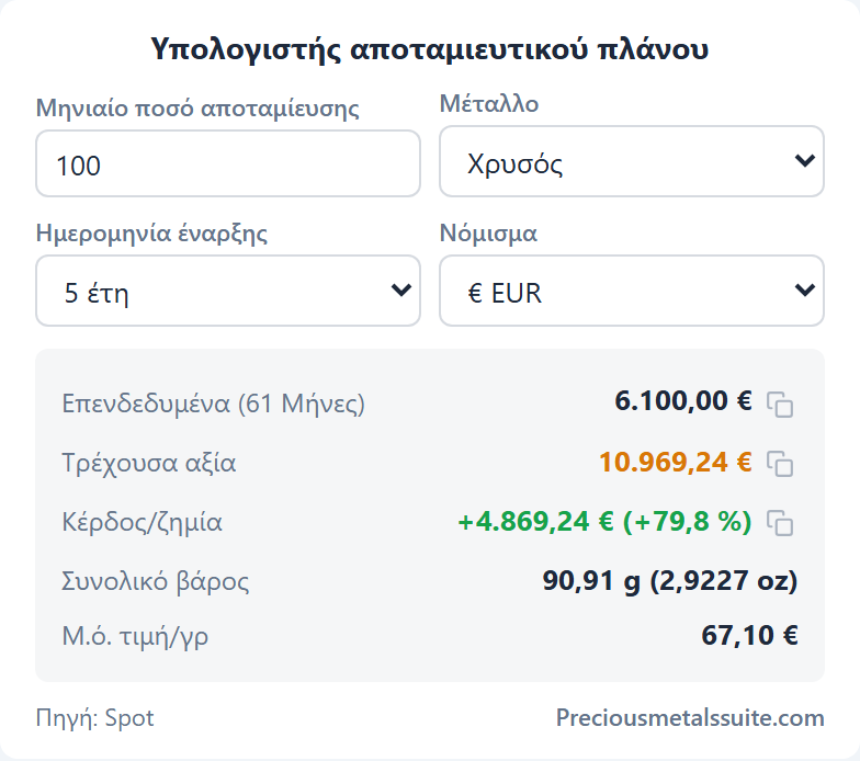 Αριθμομηχανή Αποταμίευσης Ενότητα 